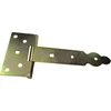 Aerzetix - C58408 - 2 dekoratyvinių durų vyrių rinkinys "t" formos 145 x 53 x 86 x 2.5 mm - galvanizuotas plienas - portalų geležies ornamentiniams vintažiniams rustiškiems retro spintelių baldams antikvariniams