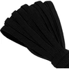 Aerzetix - C67792 - plokščias elastinis tvarstis 9.5 metrai - plotis 8 mm - spalva juoda - poliesteris