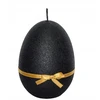 Affari Žvakė kiaušinis H14cm Easter Velur juoda
