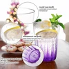 Affek Design 12 vnt. 350 ml daugkartinių puodelių, atsparių dūžiams, violetinės spalvos