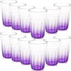 Affek Design 12 vnt. 350 ml daugkartinių puodelių, atsparių dūžiams, violetinės spalvos
