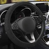 Afinderde poliesterinis vairo užvalkalas, kvėpuojantis, neslystantis, atsparus dilimui, automobilio vairo užvalkalas, standartinis dydis 36-39 cm išoriniam vairo skersmeniui