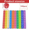 Aheagou 100 spalvotų kauliukų rinkinys 12 mm kauliukų rinkinys spalvotas kubas permatomi kauliukai spalvoti mini kauliukai kauliukų žaidimai spalvotas žaidimų kubas stalo žaidimai žaidimams ir vakarėliams