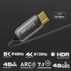 Aieloar Hdmi šviesolaidinis kabelis 10 m, Hdmi optinis kabelis 2.1 8k/60hz 48gbps didelio greičio Uhd šviesolaidinis Hdmi kabelis