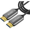 Aieloar Hdmi šviesolaidinis kabelis 50 m, Hdmi optinis kabelis 2.1 8k/60hz 48gbps didelio greičio Uhd šviesolaidinis Hdmi kabelis