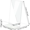 Aieraczy knygų laikiklis, 3 vnt. knygų stovų rinkinys, akrilinis stovas, brošiūrų stovas, knygų stovas, plexiglass knygų atrama, receptų knygos laikiklis nuotraukų stovams, knygų priedai, skrajutės
