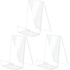 Aieraczy knygų laikiklis, 3 vnt. knygų stovų rinkinys, akrilinis stovas, brošiūrų stovas, knygų stovas, plexiglass knygų atrama, receptų knygos laikiklis nuotraukų stovams, knygų priedai, skrajutės