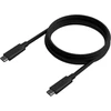 Aisens Usb-c 3.2 Gen2 Kabelis, 10gbps, 100w, 3m, Juodas