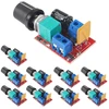 Aitrip 10 vnt. Mini Dc 3v 6v 12v 24v 35v 5a Pwm variklio greičio reguliatoriaus jungiklio modulis itin mažas Led reguliatorius