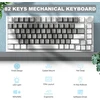 Ajazz Ak820 75% Tkl Mechaninė klaviatūra, Karšto Keitimo Jungikliai, Balta Šviesa