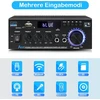 Muzikinis centras Ak45 hifi stiprintuvas su bluetooth 5.0, 400 w mini hifi stereo stiprintuvas, 2 kanalų audio stiprintuvo imtuvas su fm radijo, rca, sd, usb kortelės įvestimi, skirtas namams, studijai