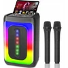Akai Ankuka karaoke bluetooth kolonėlė Led mikrofonai suaugusiems ir vaikams