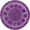 Akcila vonios kilimėlis neslystantis apvalus violetinis skalbiamas ocean Ø 67 cm