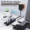 Aktyvus Usb 3.0 šakotuvas su maitinimo adapteriu, 7+1 prievadai