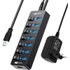 Aktyvus Usb 3.0 šakotuvas su maitinimo adapteriu, 7+1 prievadai