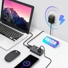 Aktyvus Usb 3.0 šakotuvas su maitinimo šaltiniu, Rshtech Usb 3.0 šakotuvas su 4 duomenų prievadais Usb 3.0 prievadų skirstytuvas su 100 cm 2-in-1 hibridiniu duomenų kabeliu (type A/type C), 10w (5v/2a) maitinimo šaltinis, aliuminis, Rsh-st04