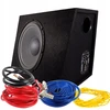 Aktyvus žemų dažnių garsiakalbis su dėže subwoofer 400w ir laidais