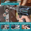 Akumuliatorinis smūginis veržliaraktis 20 V 220 Nm (162 ft-lb) 1/4 colio gręžimo griebtuvas 2200 aps/min smūginis veržliarakčių rinkinys su 5,0 Ah akumuliatoriumi ir įkrovikliu, Led darbo lempute, 8 galvutėmis 6/7/8/9/10/11/12/13 mm