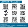 Alacrity 2d 1d Qr bluetooth brūkšninių kodų skaitytuvas su stovu, bluetooth 2.4 Ghz belaidis ir laidinis Usb laisvų rankų įrangos brūkšninių kodų skaitytuvas su stovu pramonei, mažmeninei prekybai, logistikai, sandėliui, 6709db