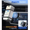 Alafly magnetinis telefono laikiklis su siurbtuku [360° pasukamas] vakuuminis telefono laikiklis, suderinamas su Magsafe dušui, virtuvei, sporto salei, stiklui, veidrodžiui, automobilio ekranui, lygiems paviršiams - juodas