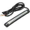 Alamor 12v 17 Led lanksti motociklo Led juosta galinis stabdžių posūkio signalas, gintarinė + raudona