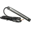 Alamor 12v 17 Led lanksti motociklo Led juosta galinis stabdžių posūkio signalas, gintarinė + raudona