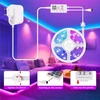 Alexa Led juosta 30 m, Luxonic Smart Rgb Led juostos, Alexa Led girliandos, valdomos programėle, muzikos sinchronizacija, veikia su Google Assistant, itin ilga Led juosta su maitinimo šaltiniu ir nuotolinio valdymo pulteliu
