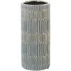 Alexandra House Living pilka keraminė vaza 12 cm x 26 cm