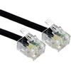 Alida Systems ® 30 m Adsl kabelis - aukščiausios kokybės / paauksuoti kontaktiniai kaiščiai / didelės spartos interneto plačiajuostis ryšys / maršrutizatorius arba modemas į rj11 telefono lizdą arba mikrofiltrą / juodas