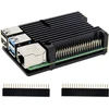 Aliuminio aušinimo dėklas su ventiliatoriais Raspberry Pi 4b