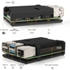 Aliuminio aušinimo dėklas su ventiliatoriais Raspberry Pi 4b