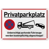 Aliuminio įspėjamasis ženklas su 4 gręžimo skylėmis užapvalintais kampais saugos ženklas Pažeidžiantis transporto priemonė nutempiama savininko sąskaita