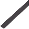 Aliuminio profilis 1000x15x2 mm, juodai anoduotas