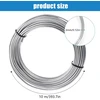 Aliuminio viela 3 mm x 10 m, lanksti, sidabrinė, papuošalams ir amatams