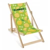 Allbag Medinis vaikiškas gultas Summer Kid žalias geltonas su citrinų raštu