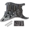 Alnicov elektrinės gitaros apsauga 3 sluoksnių ssh įkrautas iš anksto sujungtas humbucker apsaugos rinkinys gitarai, juodas perlas
