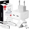 Alogy 2x usb-c tinklinis telefono įkroviklis, galingas, greitas 35w + c tipo pd 1m kabelis
