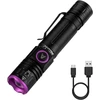 Valiklis Alonefire Sv85 395nm Uv žibintuvėlis 5w nešiojamas priartinamas Type C Usb įkraunamas juodos šviesos naminių gyvūnėlių šlapimo detektorius pinigų detektorius Uv dervai, žvejybai, skorpionams, gintarui, mineralams su baterija