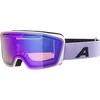 Alpina Nendaz Q-lite veidrodinės slidinėjimo akiniai, skirti kontrastui pagerinti, Otg, su 100% Uv apsauga, skirti suaugusiems, balti-alyviniai matiniai