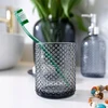 Altom Design Glamour stiklinė dantų šepetėlių stiklinė 8x8x10 cm 250 ml