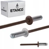 Aluminio traukiami kniedės 4,8 x 12 mm ral 8017 500 vnt. Etanco