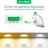 Lubinis šviestuvas Alusso led įleidžiami lubiniai šviestuvai 230 v ip44, 4 w, reguliuojamo ryškumo, 55–68 mm montavimo skersmuo, mini slim, 30 mm itin plonas, šiltai balta 3 000 k, neutrali balta 4 000 k, šaltai balta 6 500 k, 6 vnt. rinkinys