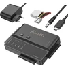 Alxum Ide ir Sata adapteris, Usb Type-c 5gbps kietojo disko adapteris su klonavimu, maitinimo jungiklio adapteris 2.5/3.5 colių Sata Hdd & Ide Hdd kietojo disko keitikliui, su 12v/2a maitinimo šaltiniu ir Usb C laidu