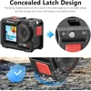 Amazear Metalinis narvelis Dji Osmo Action 4, Action 3, Action 5 Pro priedams, Dji Action3 Action4 Action5 Pro daugiafunkcinis apsauginis dėklas aliuminio korpuso kombinuotas rinkinys