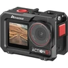Amazear Metalinis narvelis Dji Osmo Action 4, Action 3, Action 5 Pro priedams, Dji Action3 Action4 Action5 Pro daugiafunkcinis apsauginis dėklas aliuminio korpuso kombinuotas rinkinys