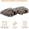 Amazon Basics prabangi automobilio plovimo pirštinė-rankšluostis, mikropluoštas, 2 vnt., tamsiai pilka, 30x20 cm