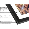 Americanflat koliažinis nuotraukų rėmelis 25 x 51 cm, juodas - trims 13 x 18 cm nuotraukoms eksponuoti ant sienos - nuotraukų rėmelis 3 šeimos nuotraukoms - kompozicinė mediena su plexi panele