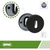 Amig 4rx durų atidarytuvas, juodas nerūdijantis plienas, 53 mm
