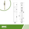 Amig įleidžiamas elektrinis durų atidarytuvas | Mod.20 | 250 x 25 x 3mm | Srovė 1.1a | Su 8-12v rite | Spyna pyragams, parduotuvėms ar biurui