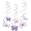 Amscan 9909728 dekoratyvinės spiralės flutter, 61 cm, drugeliai, gimtadienis, pakabinama dekoracija